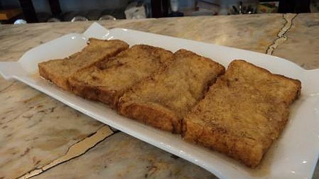 Torrijas de la pastelería La Duquesita de Madrid