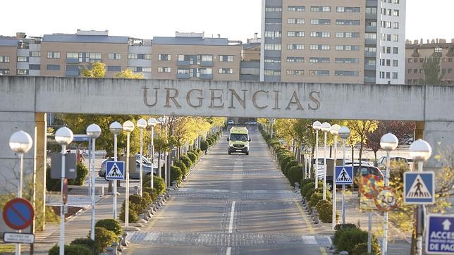 Acceso al hospital de Alcorcón