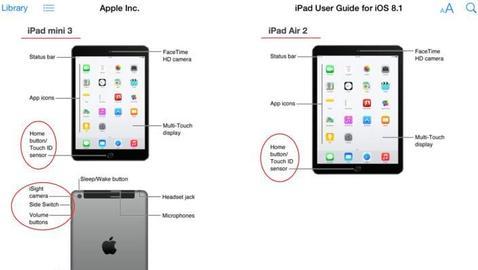 Apple confirma «por error» los detalles del iPad mini 3 y el iPad Air 2