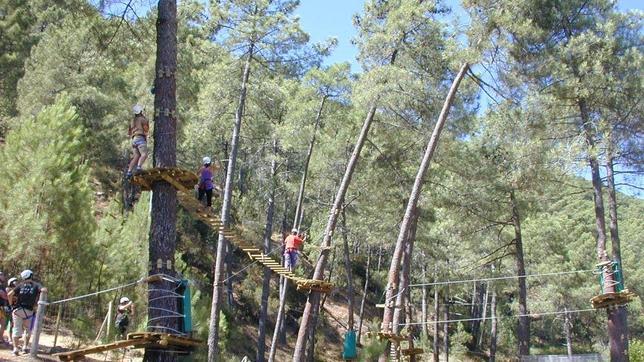 Parque aventura El Risquillo, en la provincia de Ávila