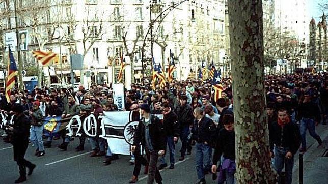 Corteo de los Boixos por las calles de Barcelona