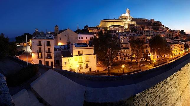 Vista de la Alta Vila, en Ibiza