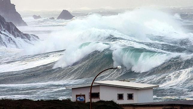 Vista de una casa de Valdoviño, en la costa de Meirás en el noroeste de Galicia