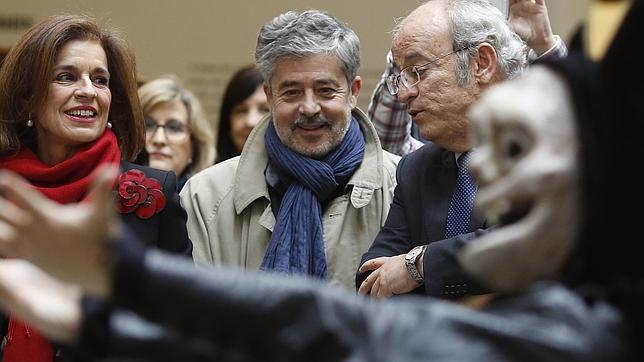 Carlos Iglesias, junto a Ana Botella y Pedro Corral.