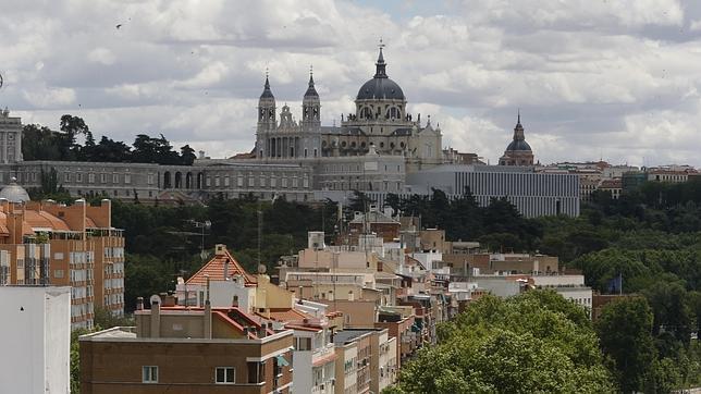 Vistas del teleférico de Madrid.