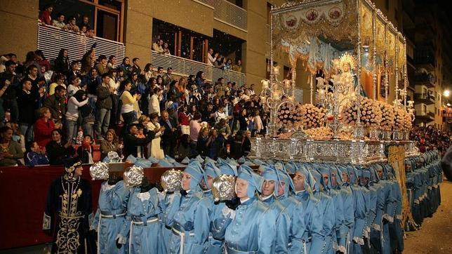 El Paso Azul en la Semana Santa de Lorca