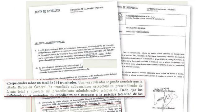 Los informes sobre el «método ERE» que no leyeron Chaves y Griñán