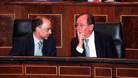 Montoro y Rato, en una fotografía tomada en el año 2000