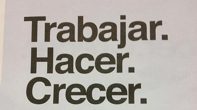 La carta de los populares anuncia su lema «a lo grande»