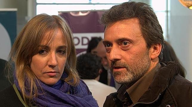 Tania Sánchez y Mauricio Valiente