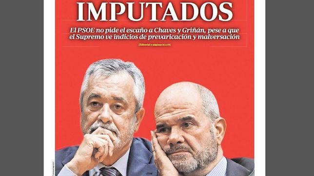 Cronología del caso ERE en las portadas de ABC