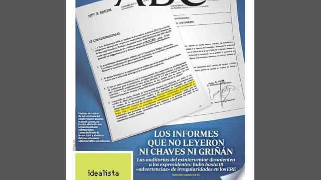 Cronología del caso ERE en las portadas de ABC