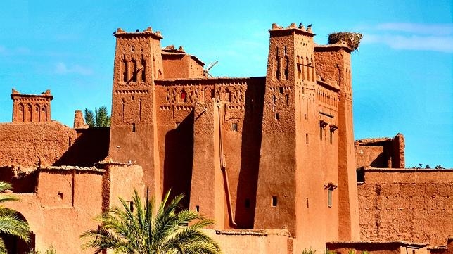 Una kasba en el casar de Ait Ben Haddou